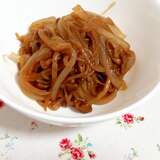 しらたきとシメジでヘルシー♪甘辛味の簡単炒め煮